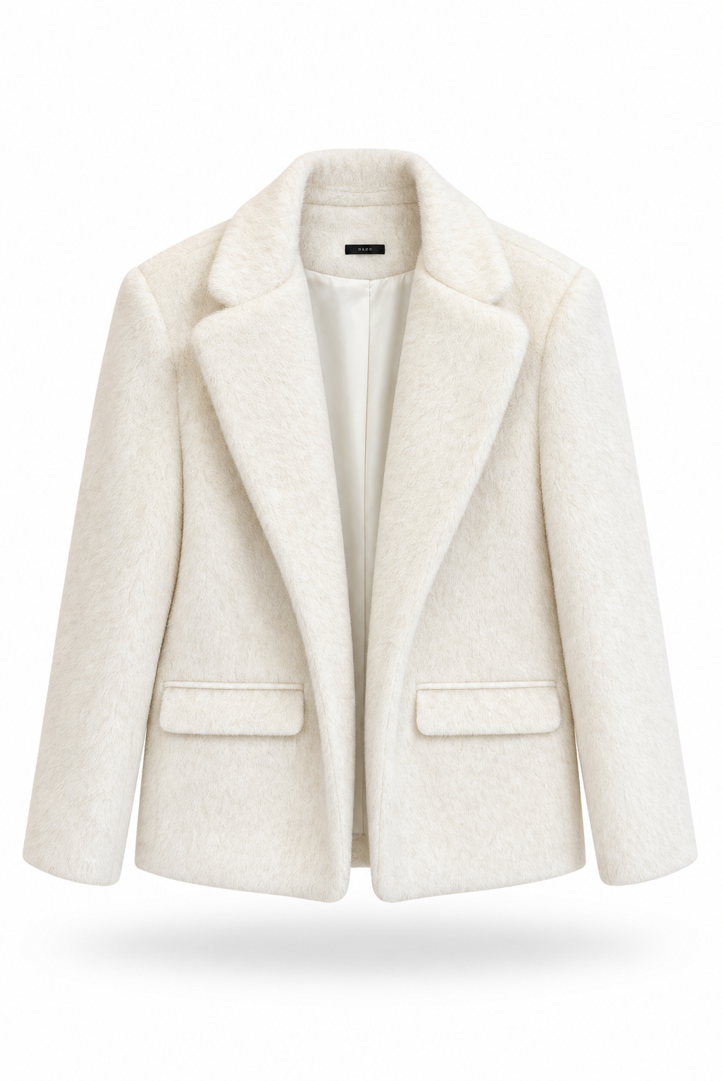 Ivory Textured Tailored Blazer